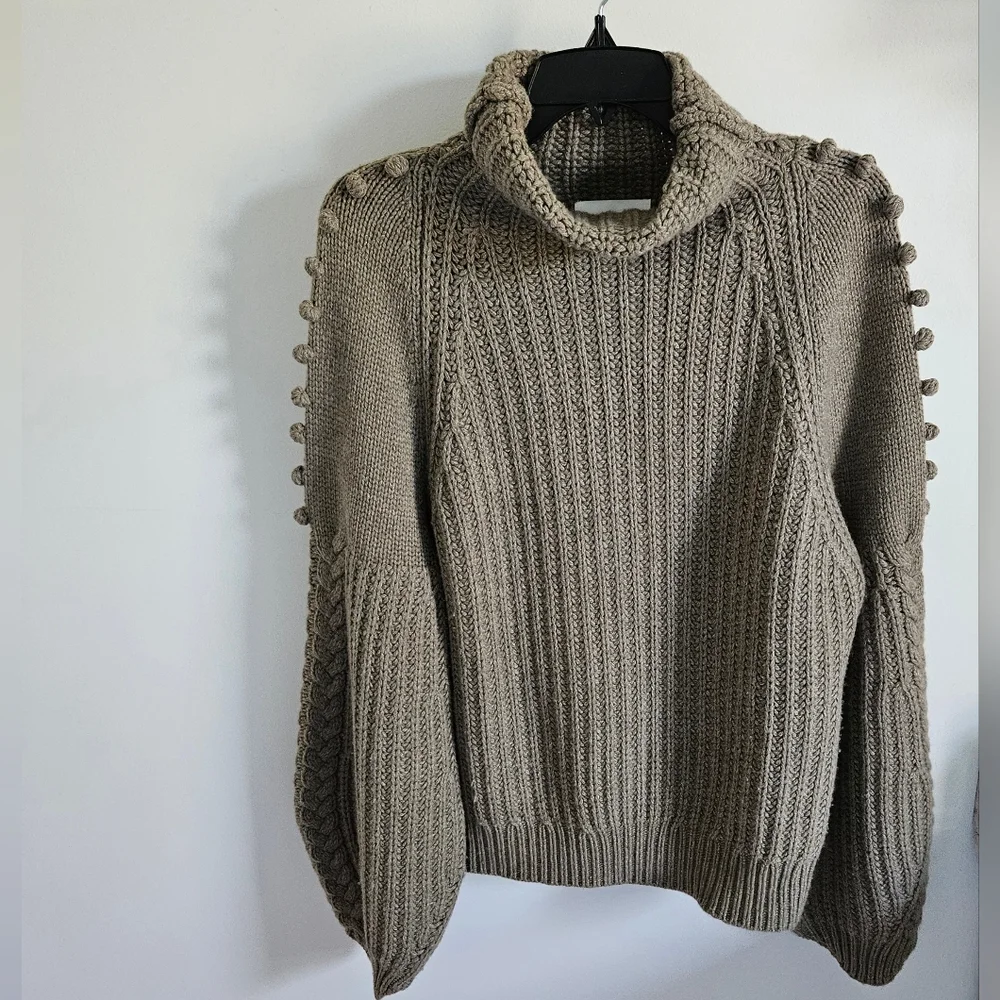 Jolslin Studio Gemma Merino Wool Blend Turtleneck Sweater Australian Designer